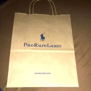 🔥FREE WITH PURCHASE Polo Ralph Lauren Paper Bag 11” x 8-1/2” x 4-3/4”